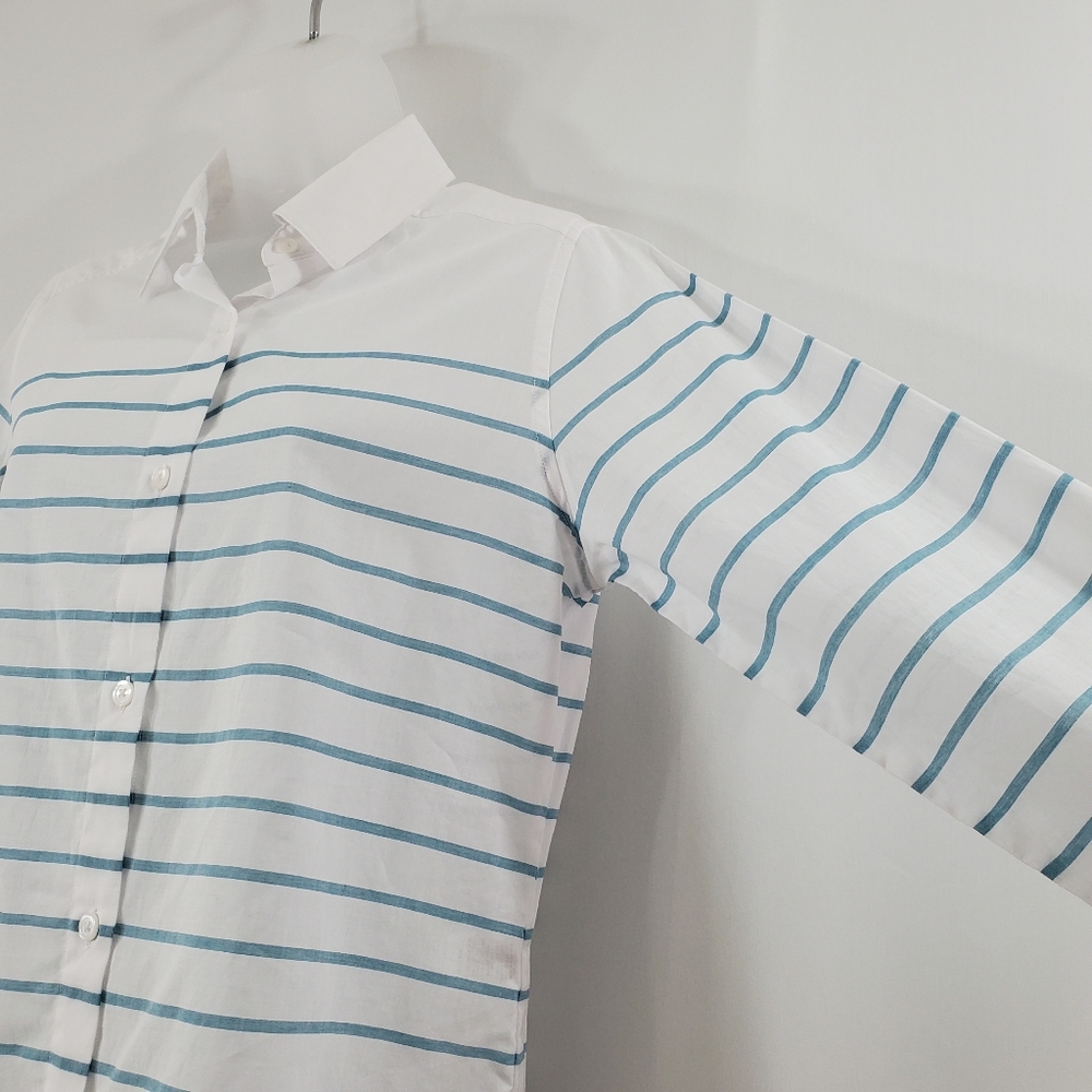 Pendleton Striped Cotton Button Down Top - image 3